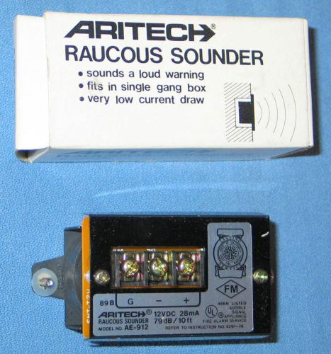 AIRTECH Raucous 12VDC Sounder Model AE-912 - NEW OLD STOCK - FREE SHIPPING