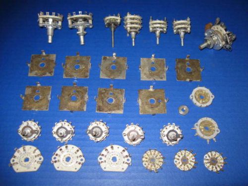 Lot of Rotary Switches and Brackets Used