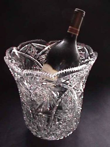 Spectacular Wedding Cut Glass Champagne Ice Bucket Cooler