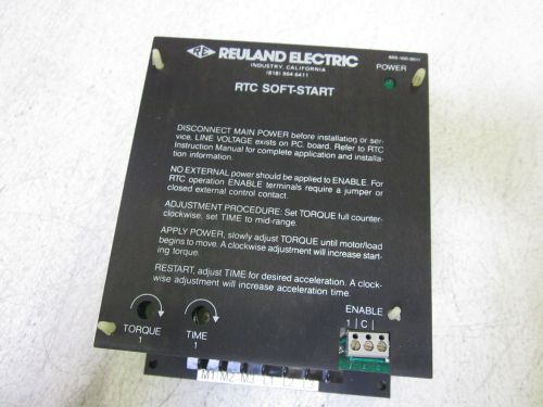 REULAND ELECTRIC CONTROL  RTC-013-146-DN0-X 460V *USED*