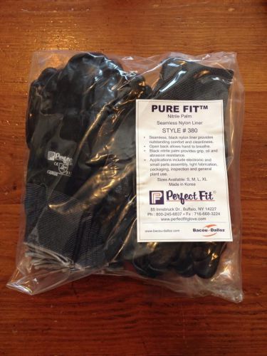 12 Perfect Fit Pure Fit Nitrile Palm Gloves Style #380 XL