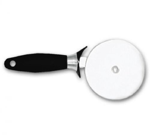 Get-a-grip™ pizza cutter, 4&#034;, stainless steel with soft grip santoprene handle for sale