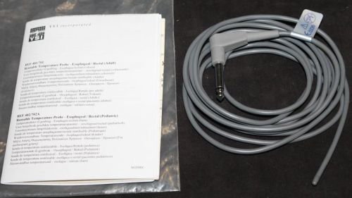 New YSI 401 701 Reusable Temperatue Probe Esophageal Rectal Adult Cable