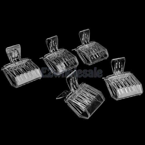 5pcs plastic hair clip queen cage bee catchers catch beekeeping tools clear for sale