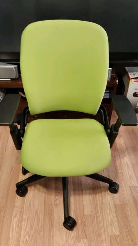 Steelcase leap plus fabric chair, green for sale