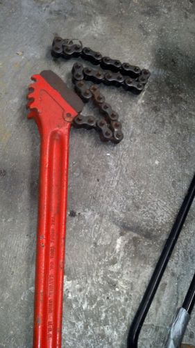 RIDGID 36 INCH CHAIN PIPE WRENCH MODEL C-36 WORKS WELL  #4