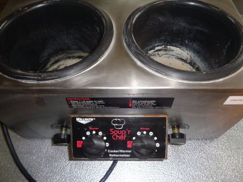 Vollrath soup chef cooker/warmer model tw665 used( double) no inserts for sale