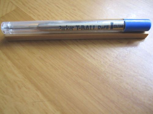 Vintage NEW Parker T-Ball Ballpoint Pen Refill Extra Fine Point Blue Ink