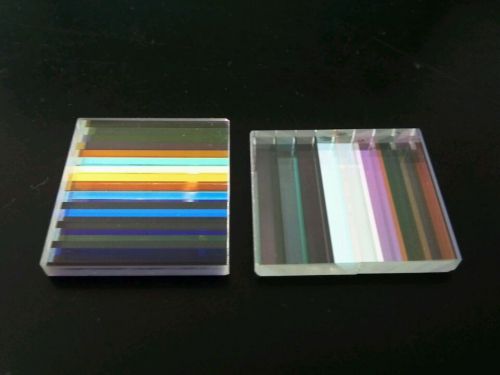2PCS 3X3.1X0.2CM Defective lens Prism Optical Glass Physics Decorative prism