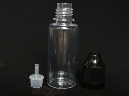 100pcs 15ML  Empty Plastic Squeezable Dropper Bottles Eye Liquid Dropper PET