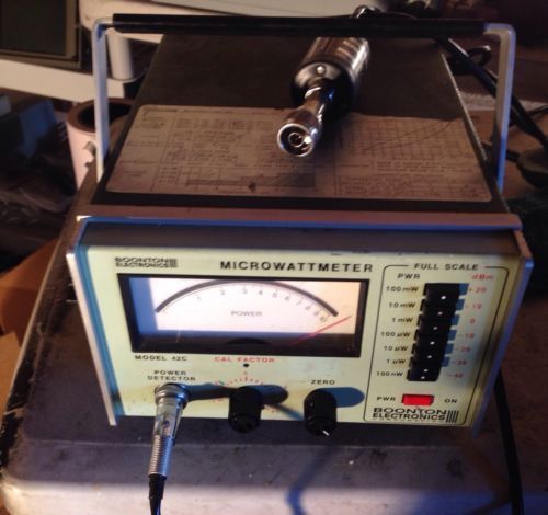 Boonton 42C RF Millivoltmeter with Model 41-5 Power Detector