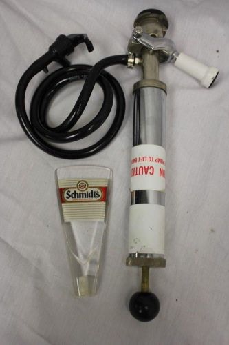 Standard Hand Pump Keg Tap, Coupler, &amp; Schmidt&#039;s Beer Tap Handle - B