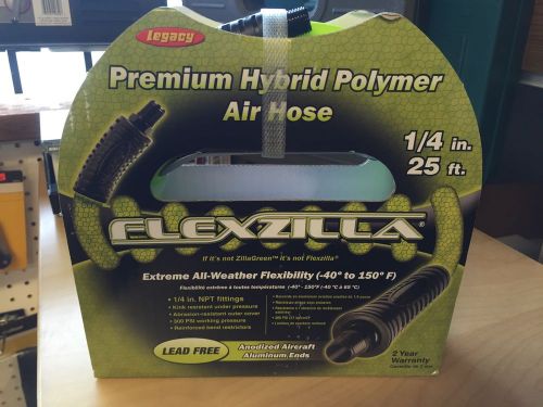 Legacy flexzilla 1/4&#034; 25 ft premium hybrid polymer air hose hf214254w2 for sale