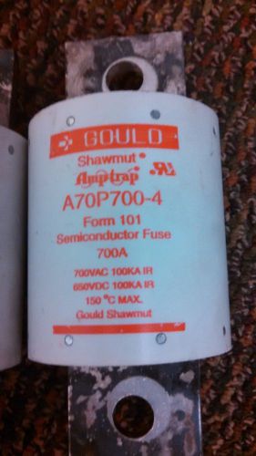Shawmut A70P700-4 Semiconductor Fuse 700A 700VAC