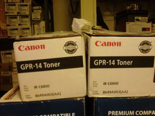 Canon GPR14 Toner-IRC 6800 Black Lot of 2