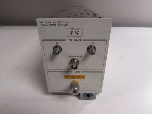 Agilent/Keysight 70910A Wide BW RF Section,100 Hz to 26.5 GHz