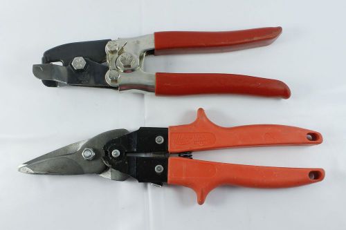 2 malco metalworking tools: sl8 vinyl snap lock punch and max 2000 snips for sale
