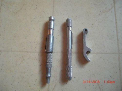 Aluminum soapstone scriber holder marking tools lot of three for sale