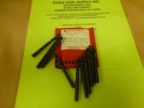 Screw machine drill left hand 7/32 diam high speed titex germany new 13pcs$17.30 for sale