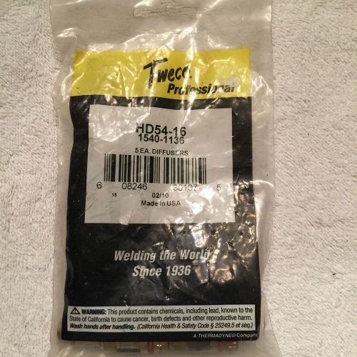 Tweco hd54-16 gas diffusers pack of 5 1540-1136 for sale
