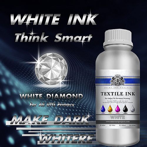1000ml WHITE INK DTG DuPont Style Textile ink PLUS 1 liter of Pretreatment