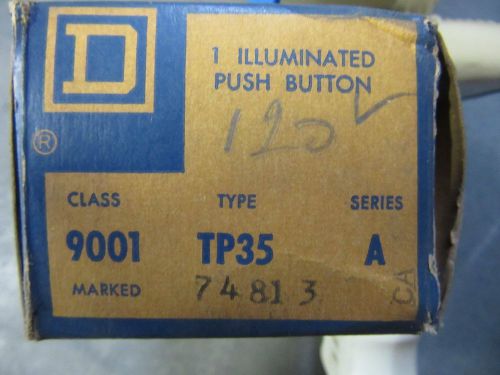 Square D 9001TP35 ILLuminated Push Button 120 Volts NEW!!! in Box Free Shipping