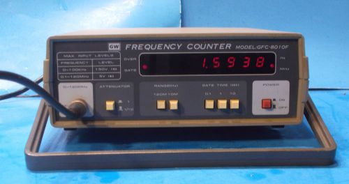 G&amp;W GFC 801 120 mhz FREQUENCY COUNTER A+CONDITION IN &amp;OUT WORKING FINE