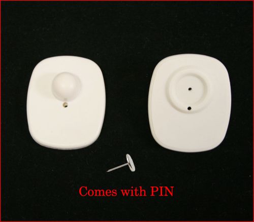 1000 pcs EAS RF 8.2MHz Medium Checkpoint compatible Anti theft Hard Tag + Pins