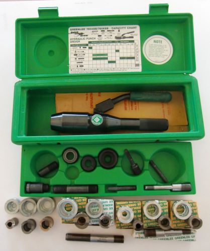 Greenlee quick draw punch kit 7804-sb with 10 gauge steel slug splitter punches for sale