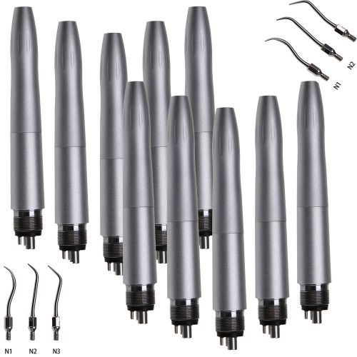 10x Dental Ultrasonic Air Scaler Handpiece Sonic Perio Hygienist 4H Scaling Tips