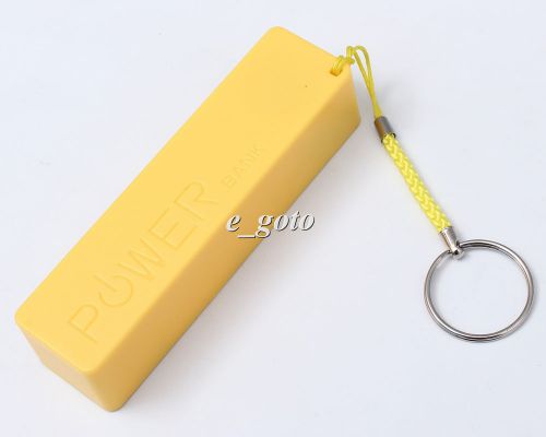 Yellow USB Power Bank Case Kit Precise 18650 Battery Charger DIY Box
