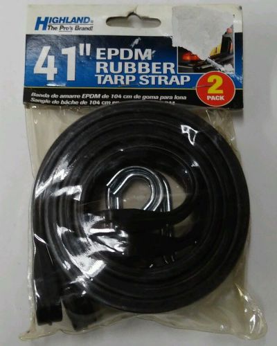 LOT OF 10 Highland 41&#034; EPDM Rubber Tarp Strap Bungy Cord Autos Motorcycles  NEW