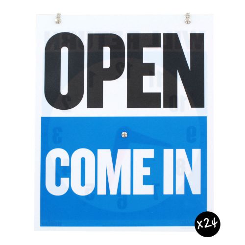 Bazic 7.5 x 9  &#034;Will Return&#034; Clock Sign with &#034;Open&#034; Sign , Pack of 24 (4398)
