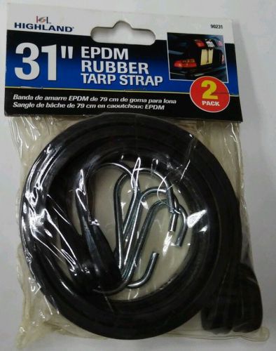 LOT OF 10 Highland 31&#034; EPDM Rubber Tarp Strap Bungy Cord Autos Motorcycles  NEW