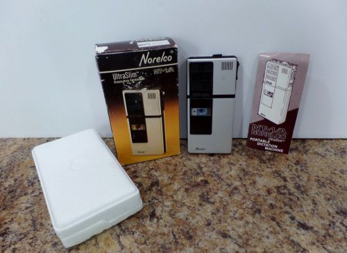Vintage Norelco NT-1/A Portable Dictation Machine w Original Box / Instructions