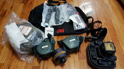 3m breathe easy turbo papr 022-00-03 air respirator system butyl hood 2015/08 for sale