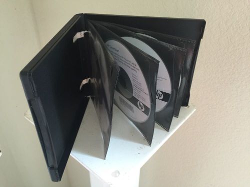 4 Sleeve Black Quad Multi hold 4 Discs, DVD CD Case Box