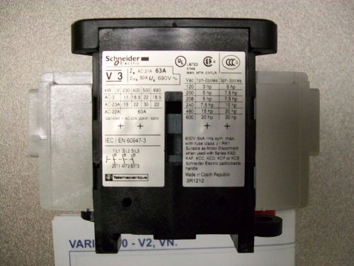 Schneider Electric V3 Panel Disconnect Switch/Load Break Switch 63amp