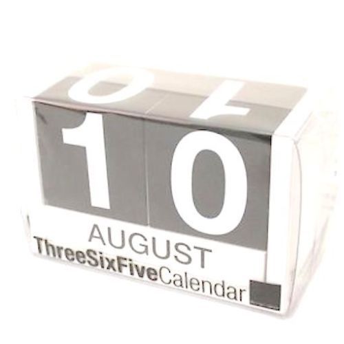 Design Ideas Three Six Five Perpetual Calendar - Fog