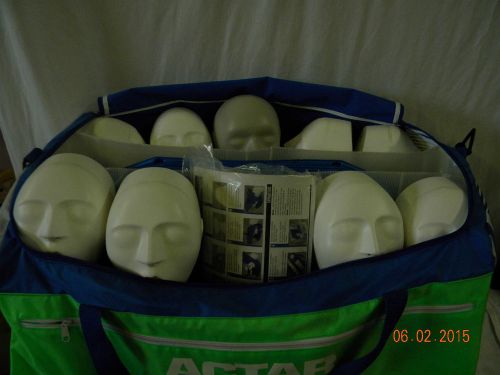 ACTAR 911 Squadron 9-Pack Adult Rescue CPR Training Aid Manikin Body Head Set