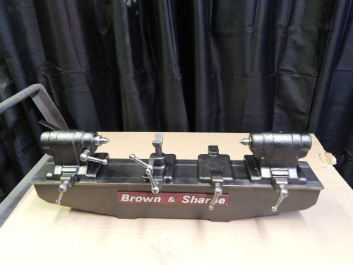Brown &amp; Sharpe &#034;B&amp;S&#034; 18&#034;x 8&#034; Preision Bench Centers W/Extra&#039;s,Rare Find Exlt !!!
