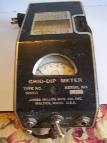 Vintage Grid - Dip Meter  Ham Radio Tuning James Millen Model # 90651