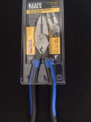 Klein Tools High Leverage Side Cutting Pliers Connector Crimping J2000-9NECR