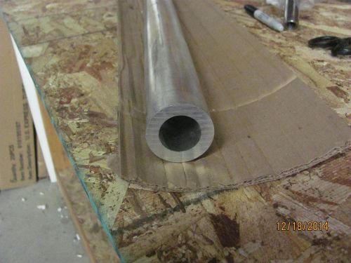 6061 T6511 Aluminum Round Tube 2&#034; OD x 1.25&#034; ID x 12&#034; approx-Long x 3/8&#034; Wall