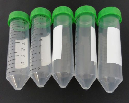 5 pcs 50ml new centrifuge tubes/vials/containers, not sterile, free shipping for sale