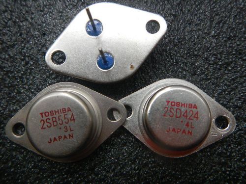 20x 2SB554 + 20x 2SD424 Toshiba Power Transistor TO-3
