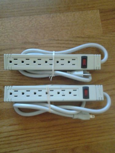 6 Outlet Grounding Adapters Extension Cord GOOD CONDITION