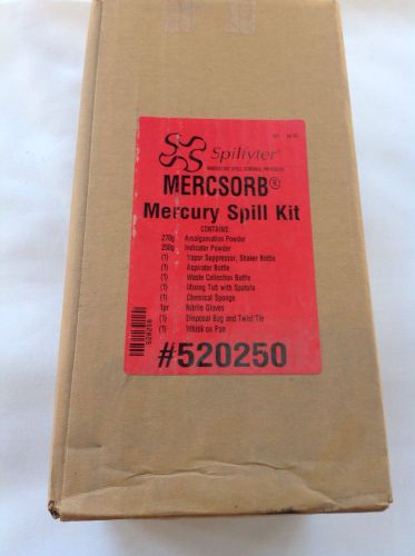 SPILFYTER MERCSORB Mercury Spill Kit Mod# 520250 New !!!!