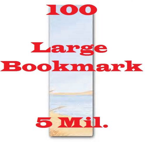100 Bookmark Laminating Laminator, Pouches Sheets 2-3/8 x 8-1/2   5 Mil