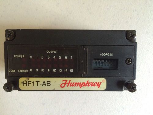 Humphrey Allen Bradley  HF1T-AB  Serial Relay Module  24 VDC, Used